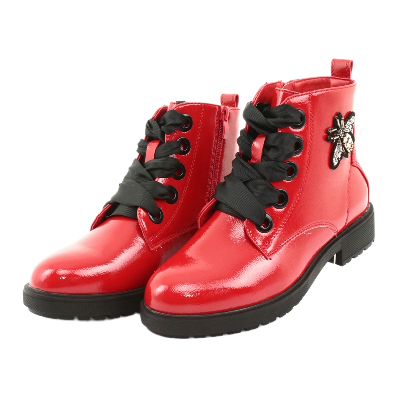 Stivali lacca Sergio Leone 530 nero rosso 3