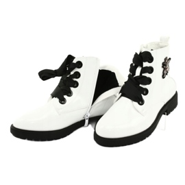Stivali lacca Sergio Leone 530 bianco nero 5