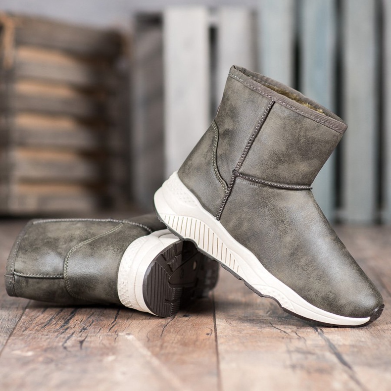 SHELOVET Comodi scarponi da neve multicolore verde 2