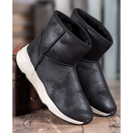 SHELOVET Comodi scarponi da neve nero 1