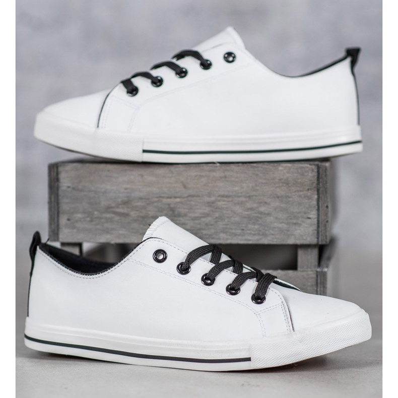 SHELOVET Scarpe da ginnastica comode bianca 2