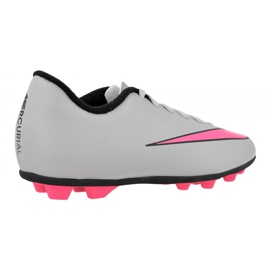Scarpe da calcio Nike Mercurial Vortex Ii FG-R Jr 651642-060 grigio bianca 2