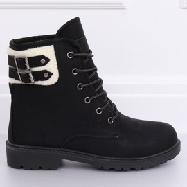 Stivali in legno isolati neri da donna 1120-PA Black nero 1