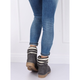 Stivali in legno isolanti grigi da donna 1120-PA Grey grigio 2