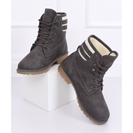 Stivali in legno isolanti grigi da donna 1120-PA Grey grigio 1