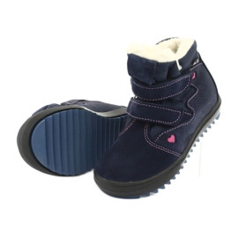 Ren But Stivali con membrana in velcro 4411 blu navy rosa 5