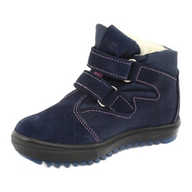 Ren But Stivali con membrana in velcro 1541 blu navy rosa 2