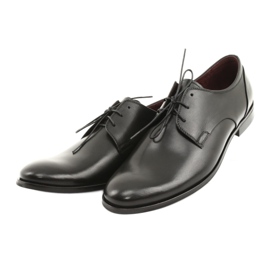 Scarpe da uomo pilpol pantofole in pelle 1609 nere nero 3