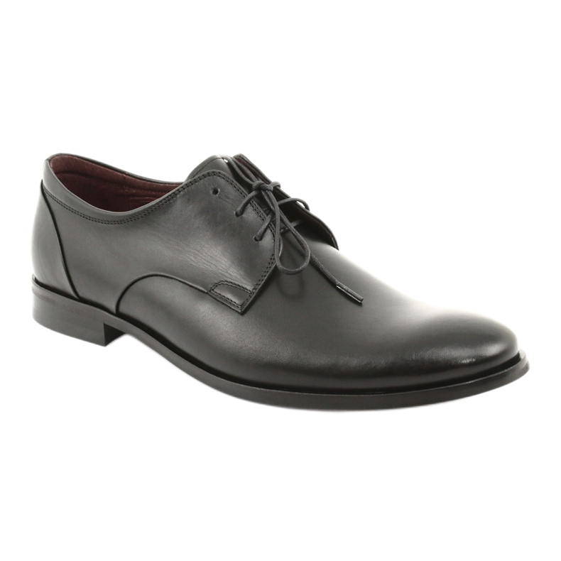 Scarpe da uomo pilpol pantofole in pelle 1609 nere nero 1