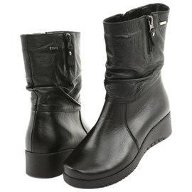 Gregors Stivali neri con zeppa in pelliccia 792 nero 3
