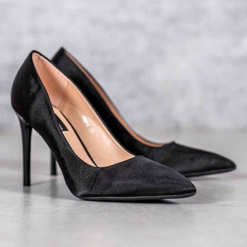 SHELOVET Spille di raso nero 2