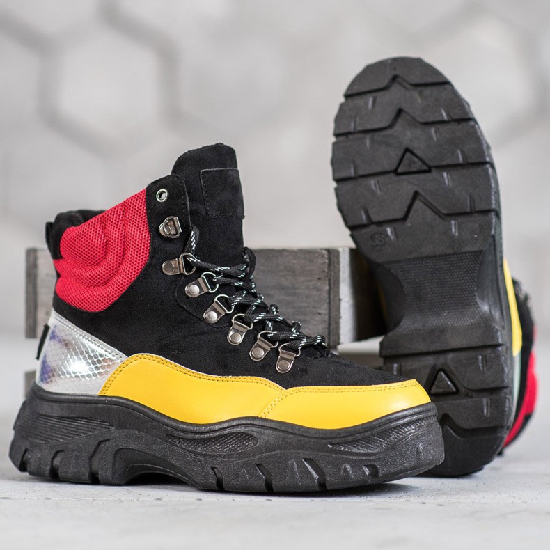 Stivali VICES stringati multicolore 1