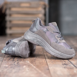 SHELOVET Scarpe sportive grigie grigio 1
