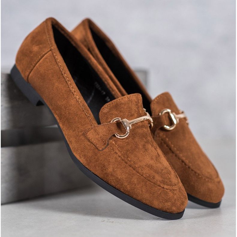 Mocassini VICES in camoscio marrone 1