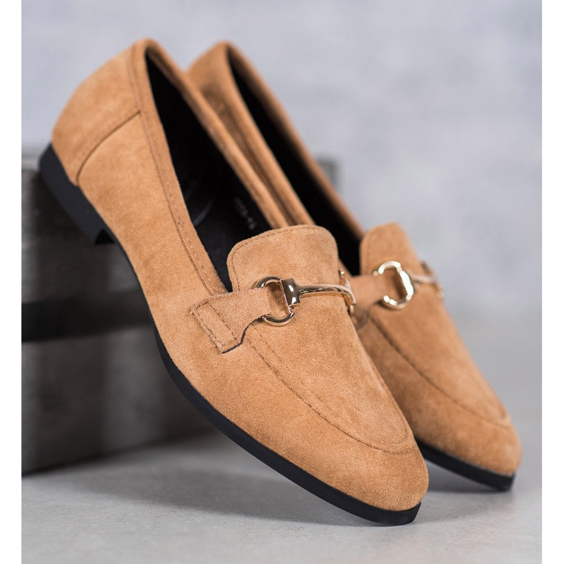 Mocassini VICES in camoscio marrone 2