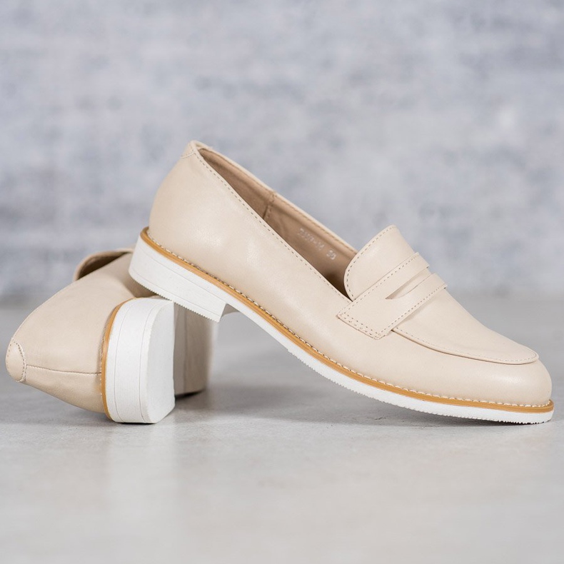 Mocassini VICES beige 1