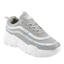 Scarpe sportive da donna grigie AA8 grigio 1