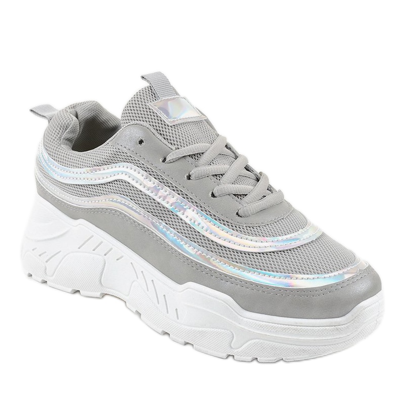 Scarpe sportive da donna grigie AA8 grigio 1
