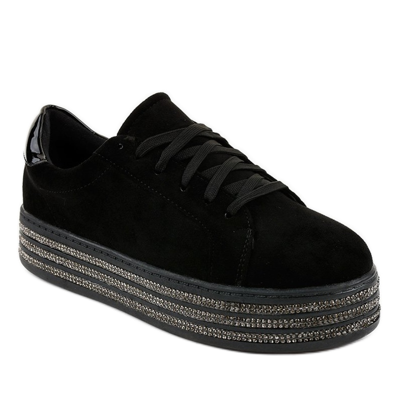 Sneakers nere decorate con donne G280 nero 1