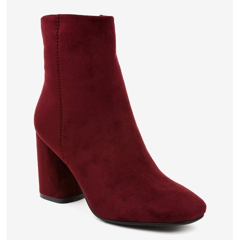 Stivaletti scamosciati bordeaux sul post 3486 rosso 1