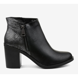 Stivali neri con tacco leggero 6718N nero 2