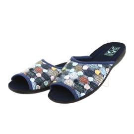 Pantofole 3D Adanex palline blu navy multicolore 3