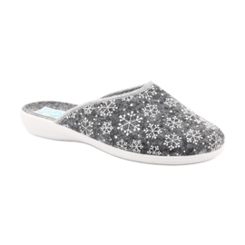 Pantofole Adanex feltro fiocco di neve 24215 bianca grigio 1
