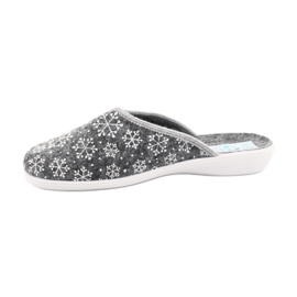 Pantofole Adanex feltro fiocco di neve 24215 bianco grigio 2