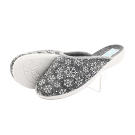 Pantofole Adanex feltro fiocco di neve 24215 bianco grigio 4