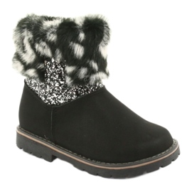 American Club Stivali neri da ragazza GC45 americani nero grigio 1