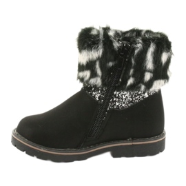 American Club Stivali neri da ragazza GC45 americani nero grigio 2