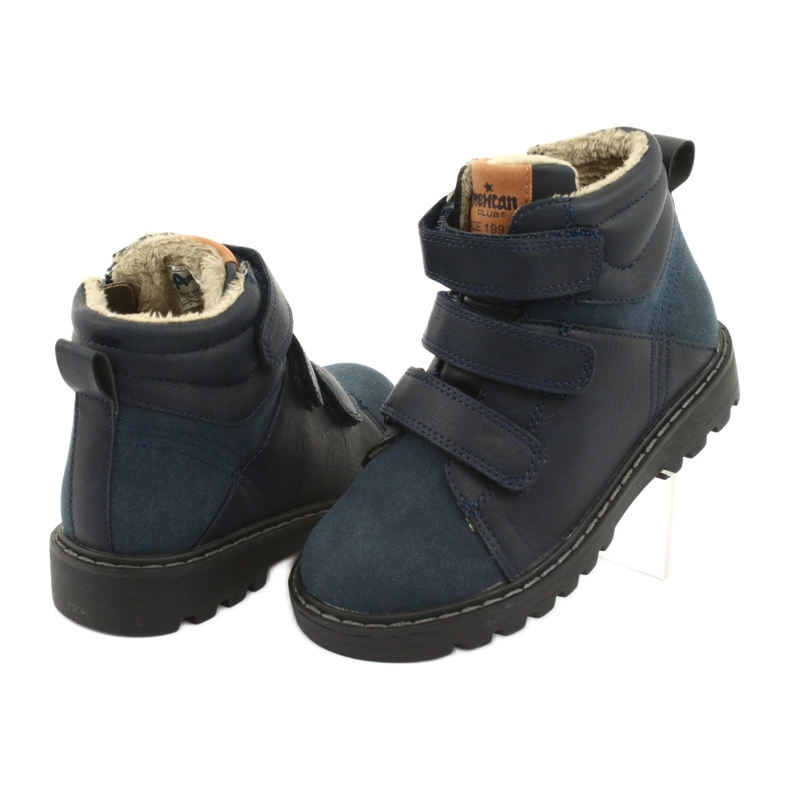 Stivali Timberki con Velcro American Club GC40 blu navy 4