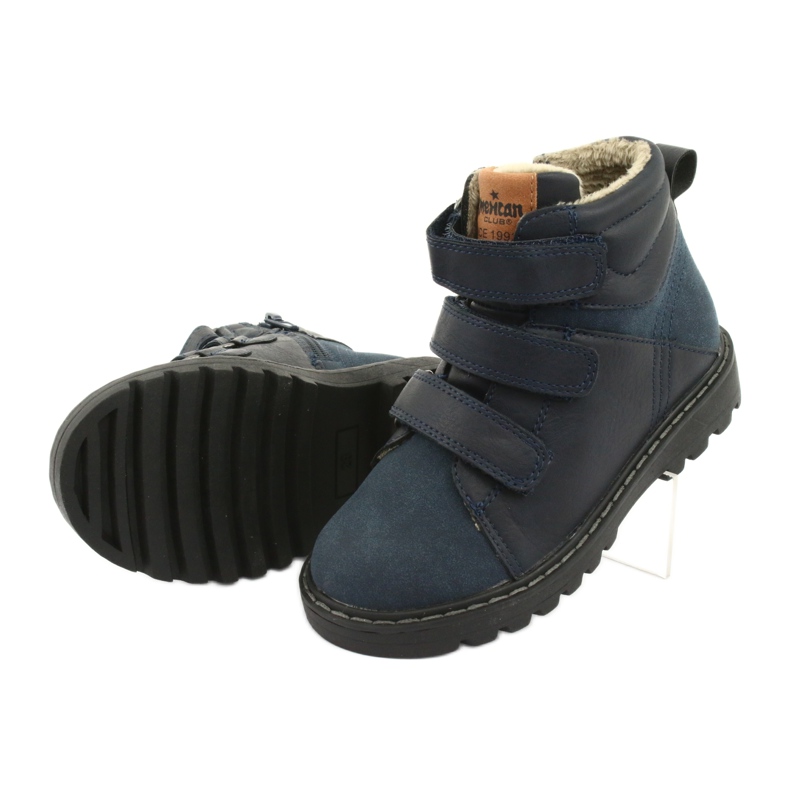 Stivali Timberki con Velcro American Club GC40 blu navy 5