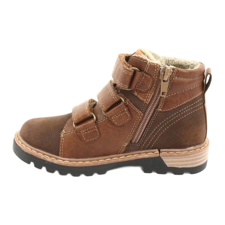Stivali Timberki con velcro American Club GC40 marrone 2