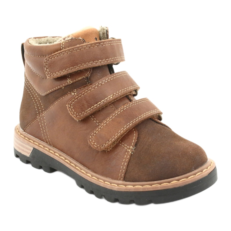 Stivali Timberki con velcro American Club GC40 marrone 1