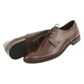 Scarpe formali in pelle maschile pilpol 1609 marrone 5