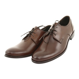 Scarpe formali in pelle maschile pilpol 1609 marrone 3
