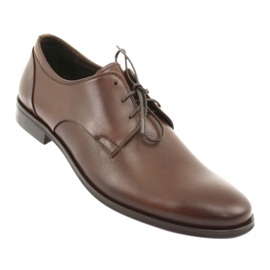 Scarpe formali in pelle maschile pilpol 1609 marrone 1
