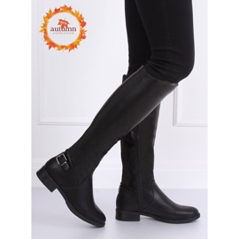 Stivali neri, stivali neri B-321 Black nero 1