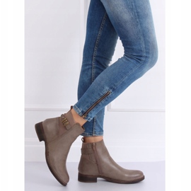 Stivali Jodhpur beige da donna 1304 Khaki cachi 1