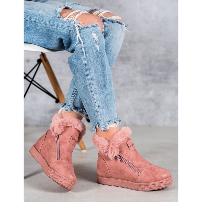 SHELOVET Stivaletti Con Cerniera rosa 1