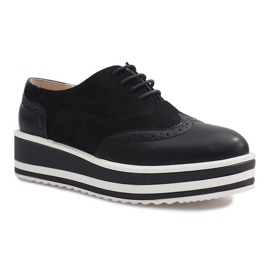 Scarpe stringate nere di Paulette nero 1