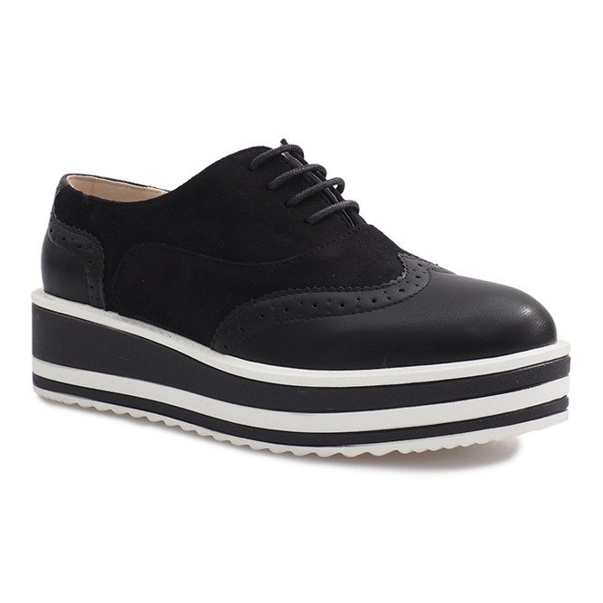 Scarpe stringate nere di Paulette nero 1
