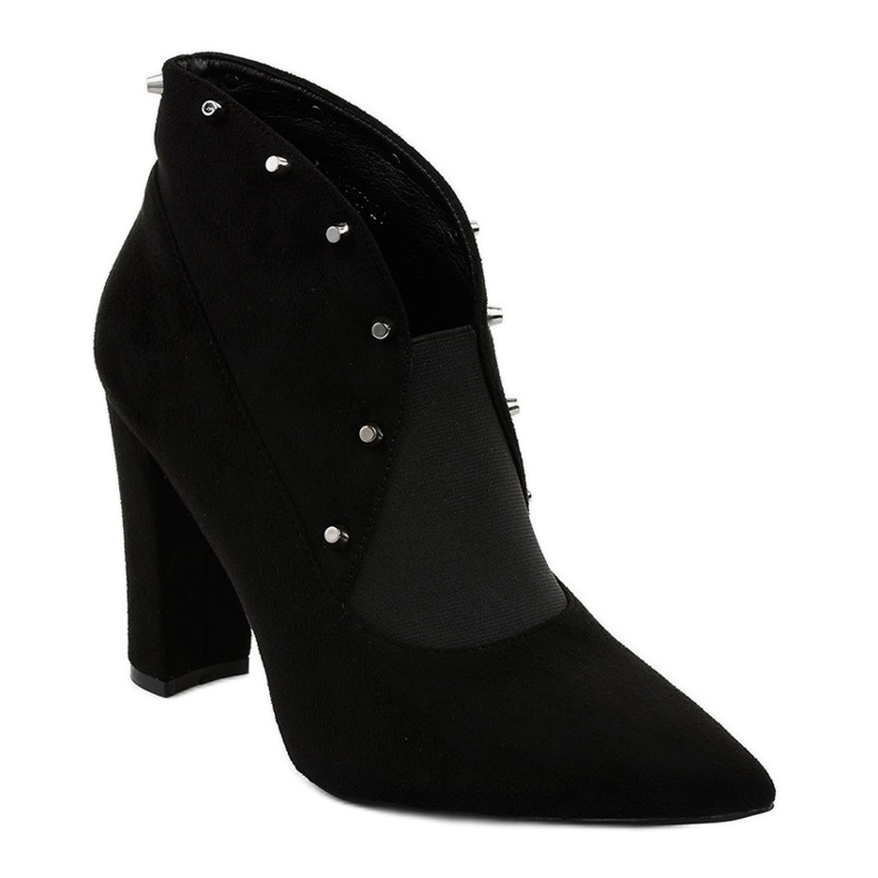 Stivaletti neri slip-on con elastico N2AX1629 nero 1