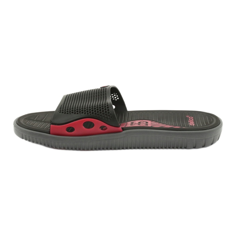 6168 Ciabatte da piscina Atletico nero rosso 2