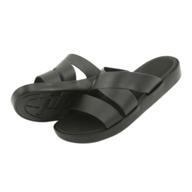 Ciabatte nere Atletico 185 con plateau nero 4