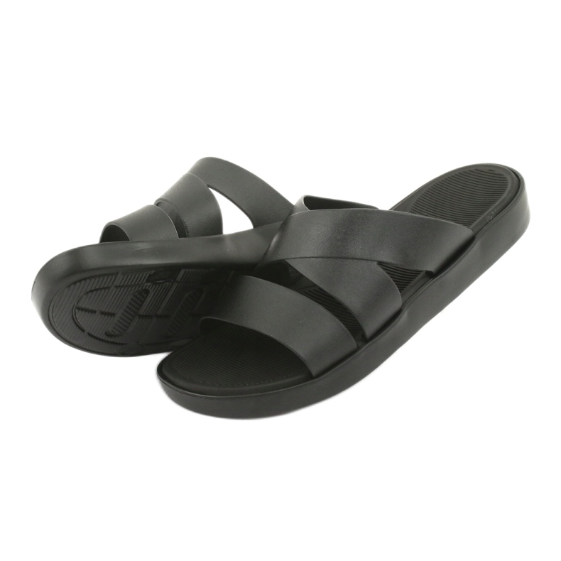 Ciabatte nere Atletico 185 con plateau nero 4