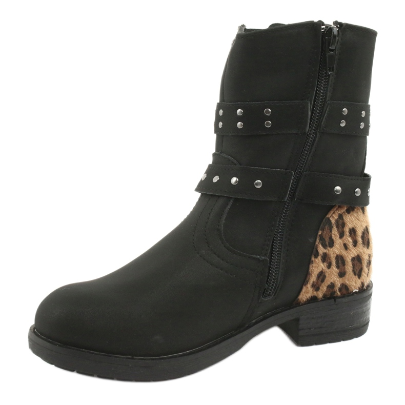 Stivali da pantera con jet Black American Club marrone nero 2