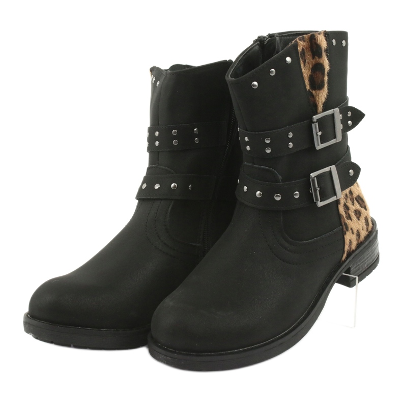 Stivali da pantera con jet Black American Club marrone nero 3