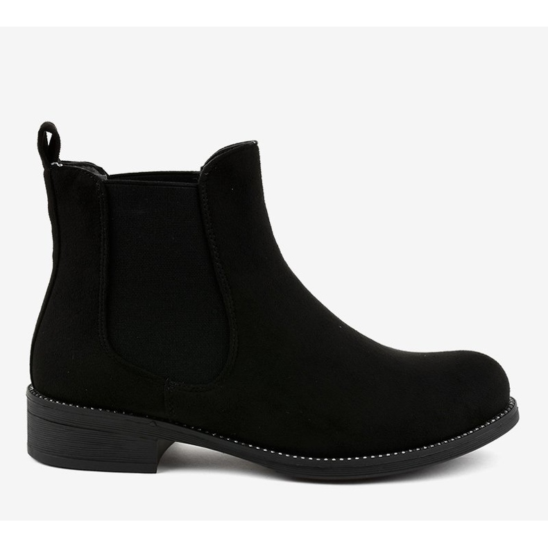 Stivaletti bassi da donna neri con elastico 7390-PA nero 2